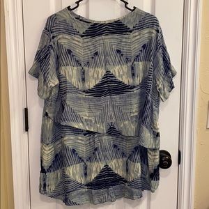 Anthropologie Tops - Anthropologie • Bel Kazan Blue Tie Dye Blouse (M) Anthropologie Tops - Anthropologie • Bel Kazan Blue Tie Dye Blouse (M)